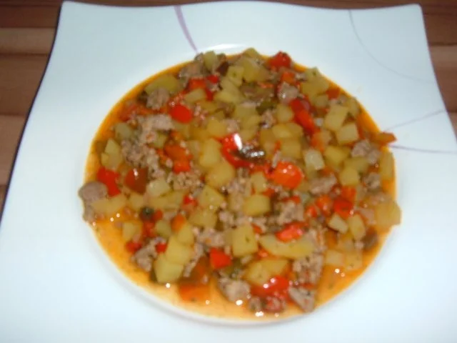 Hack : Hack - Kartoffel - Paprika -  Pfanne - Rezept - Bild Nr. 6