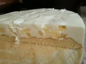 leichte Frischkäse Torte mit Früchten - Rezept