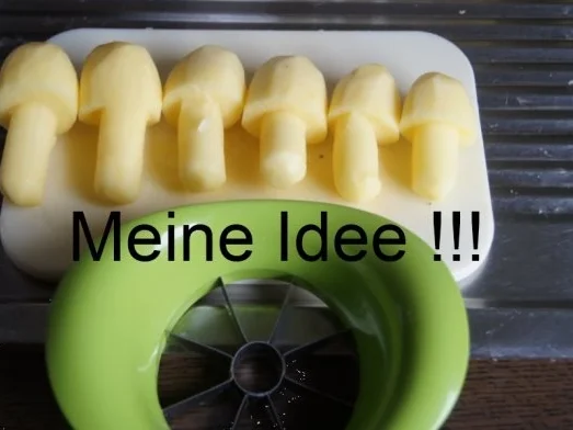 Rezept: Schweinefleisch in Bier-Sahne-Sauce mit Blumenkohl und Kartoffelpilzen Bild Nr. 17 Schweinefleisch in Bier-Sahne-Sauce mit Blumenkohl und Kartoffelpilzen - Rezept - Bild Nr. 17