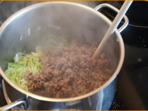 Rezept: Rinderhack-Käse-Suppe asiatisch Bild Nr. 9 Rinderhack-Käse-Suppe asiatisch - Rezept - Bild Nr. 9