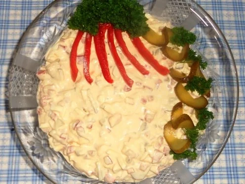 Rezept: Klassischer Eiersalat à la "Oòrndrasch" ( Rzpt. um 1976) Klassischer Eiersalat à la "Oòrndrasch" ( Rzpt. um 1976) - Rezept