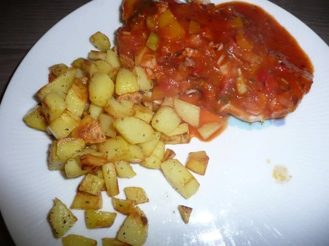 Paprika - Schnitzel hot & Schnitzel Lotsen Art mit Bratkartoffeln und Feldsalat - Rezept - Bild Nr. 7