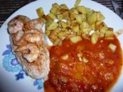 Paprika - Schnitzel hot & Schnitzel Lotsen Art mit Bratkartoffeln und Feldsalat - Rezept