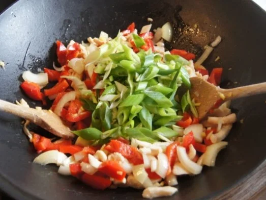 Wok-Hähnchen-Gemüse-Curryreis - Rezept - Bild Nr. 7