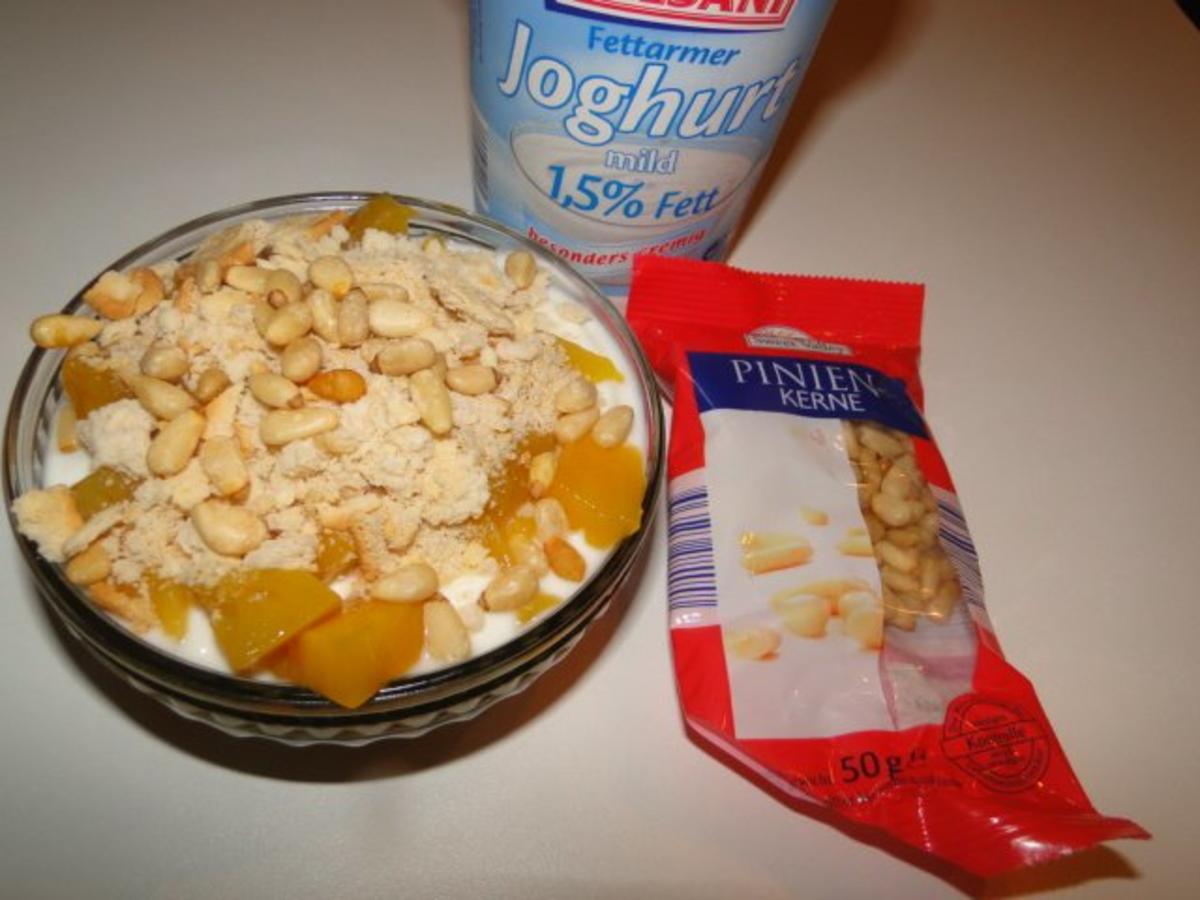 Nachtisch: Mango mit Magerjoghurt und Diätplätzchen von Tante Anne, etwas hart, ideal - Rezept - Bild Nr. 2