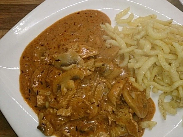 Beschwipste Pute in Sahne-Senf-Sauce - Rezept - Bild Nr. 4