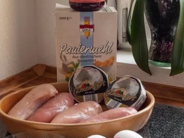 Hähnchenbrustfilets gefüllt und bunter Salat - Rezept - Bild Nr. 2