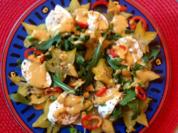 Rezept: Mozzarella mit Rucola, Sternfrucht und Kaktusfeigen - Dressing Mozzarella mit Rucola, Sternfrucht und Kaktusfeigen - Dressing - Rezept