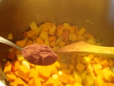 Karibische Kürbissuppe mit Hähnchenspieß - Rezept - Bild Nr. 7