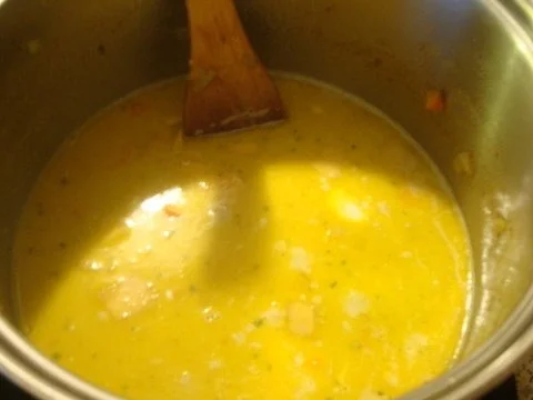 Karibische Kürbissuppe mit Hähnchenspieß - Rezept - Bild Nr. 8