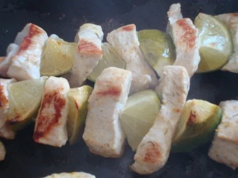 Karibische Kürbissuppe mit Hähnchenspieß - Rezept - Bild Nr. 11