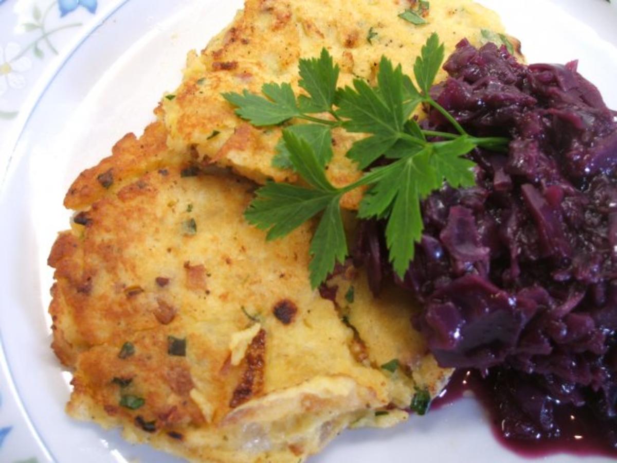 Kartoffeln: Kräuterbratlinge aus Knödeln - Rezept