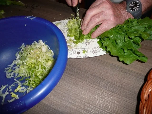 Hausmacher Blutwurst mit Bratkartoffel & Endiviensalat. - Rezept - Bild Nr. 2