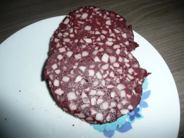 Hausmacher Blutwurst mit Bratkartoffel & Endiviensalat. - Rezept - Bild Nr. 5