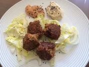 Falafel aus Kichererbsen und gelben Linsen - Rezept