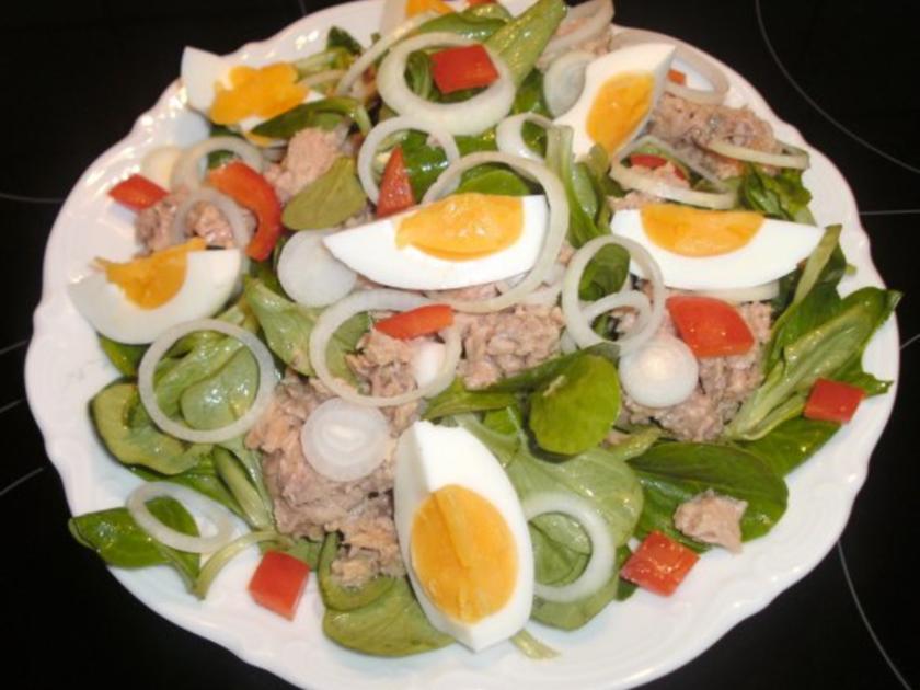 Feldsalat mit Thunfisch - einfach - von Backfee1961 Feldsalat mit Thunfisch - einfach - von Backfee1961