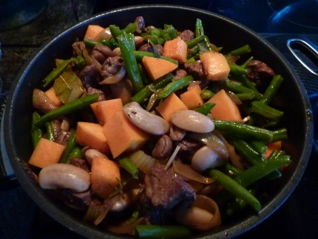 Lamm- Gemüse-Kürbis und Kastanien Eintopf - Rezept - Bild Nr. 5