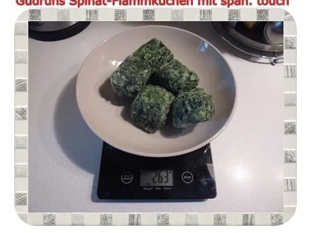 Rezept: Flammkuchen: Spinatflammkuchen mit spanischen Touch Bild Nr. 2 Flammkuchen: Spinatflammkuchen mit spanischen Touch - Rezept - Bild Nr. 2