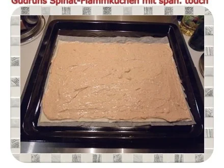 Rezept: Flammkuchen: Spinatflammkuchen mit spanischen Touch Bild Nr. 6 Flammkuchen: Spinatflammkuchen mit spanischen Touch - Rezept - Bild Nr. 6
