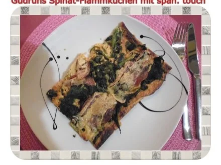 Rezept: Flammkuchen: Spinatflammkuchen mit spanischen Touch Bild Nr. 13 Flammkuchen: Spinatflammkuchen mit spanischen Touch - Rezept - Bild Nr. 13