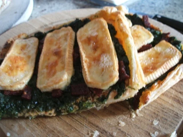 Rezept: Flammkuchen: Spinatflammkuchen mit spanischen Touch Bild Nr. 14 Flammkuchen: Spinatflammkuchen mit spanischen Touch - Rezept - Bild Nr. 14