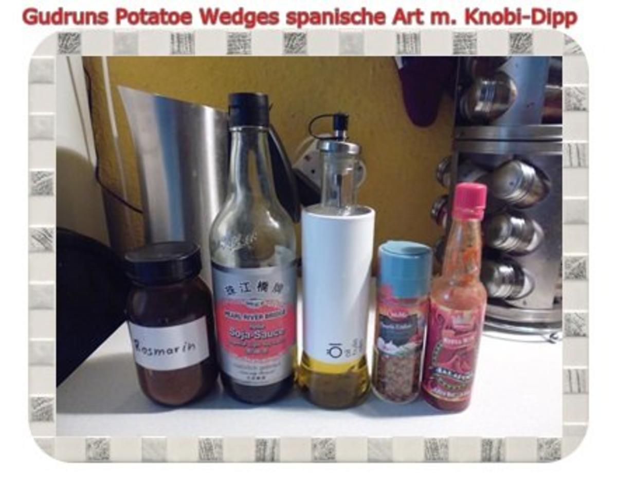 Kartoffeln: Potatoe Wedges spanische Art mit Knobi-Dipp - Rezept - Bild Nr. 4