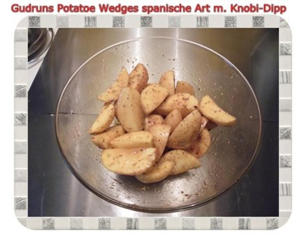 Kartoffeln: Potatoe Wedges spanische Art mit Knobi-Dipp - Rezept - Bild Nr. 6