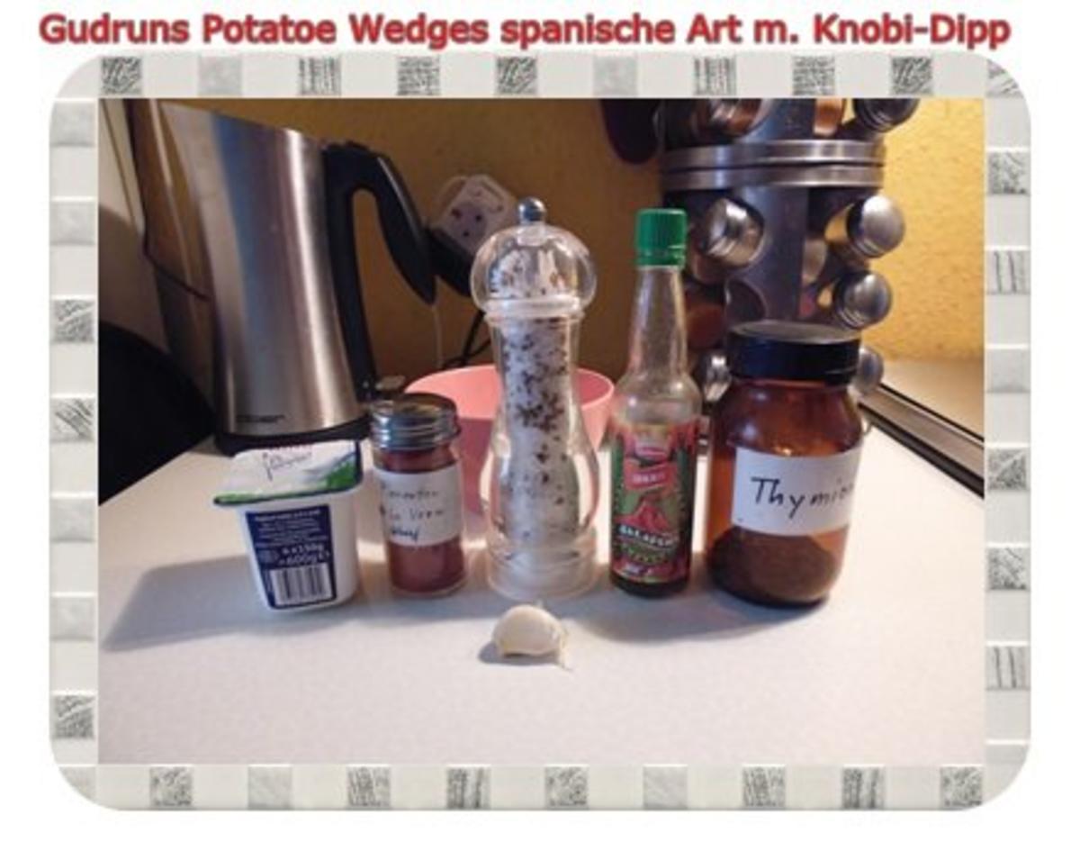 Kartoffeln: Potatoe Wedges spanische Art mit Knobi-Dipp - Rezept - Bild Nr. 7