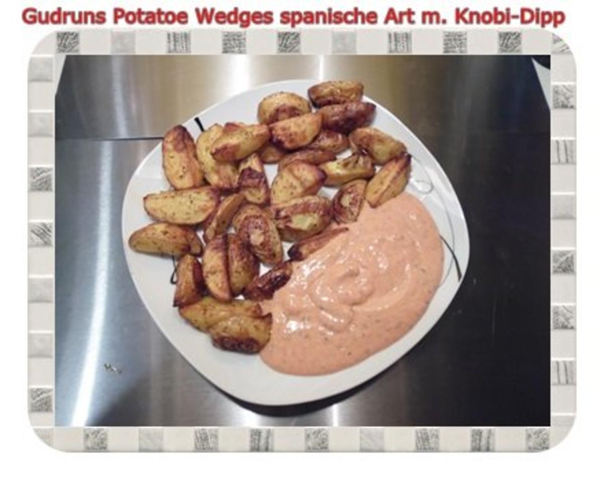 Kartoffeln: Potatoe Wedges spanische Art mit Knobi-Dipp - Rezept - Bild Nr. 11
