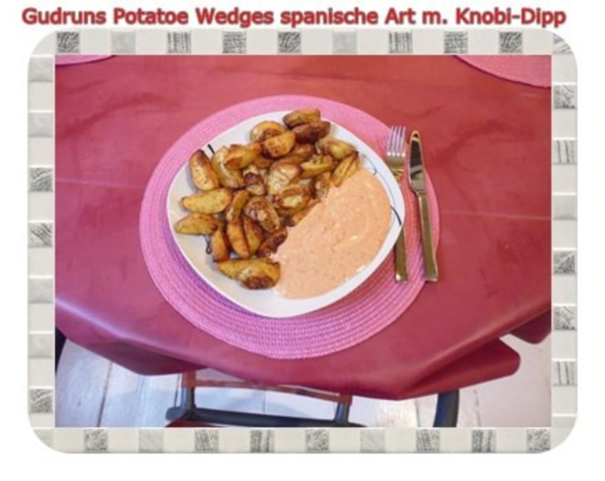 Kartoffeln: Potatoe Wedges spanische Art mit Knobi-Dipp - Rezept - Bild Nr. 12