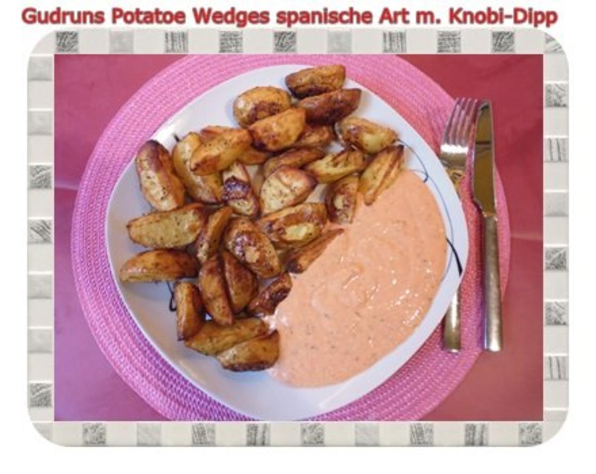 Kartoffeln: Potatoe Wedges spanische Art mit Knobi-Dipp - Rezept - Bild Nr. 13