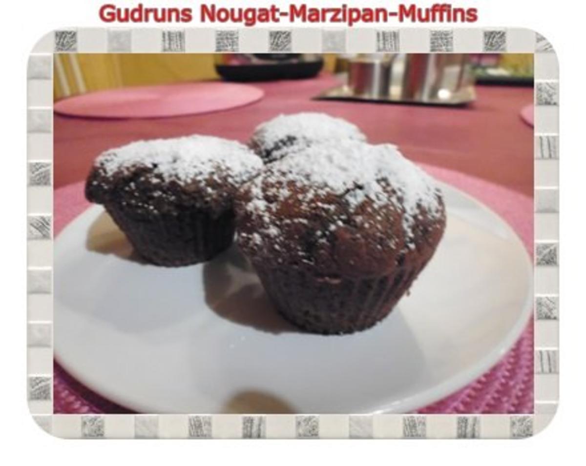 Muffins: Nougat-Marzipan-Muffins - Rezept