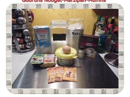 Muffins: Nougat-Marzipan-Muffins - Rezept - Bild Nr. 2