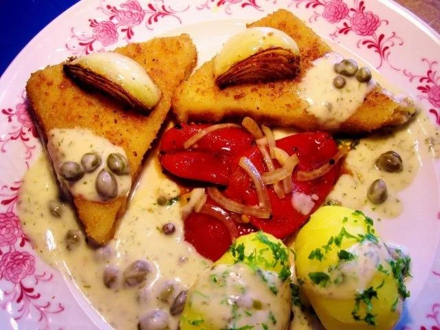 Helle Kräutersoße mit grünem Pfeffer und Kapern drin - Rezept - Bild Nr. 6