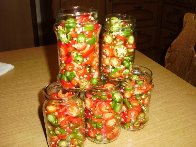 eingelegte Peperoni - Rezept