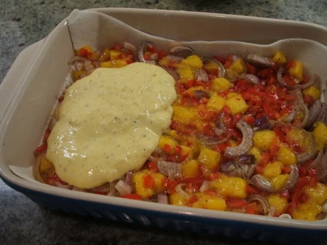 Pikantes Backen: Blätterteig mit Schalotten-Mango-Belag - Rezept - Bild Nr. 8