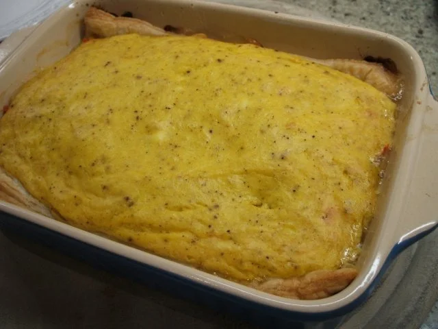 Pikantes Backen: Blätterteig mit Schalotten-Mango-Belag - Rezept - Bild Nr. 9