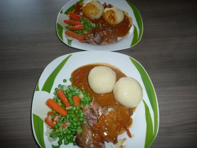 Rezept: Hafermast - Gänsekeule mit Hafermast - Gänsekeule mit - Rezept