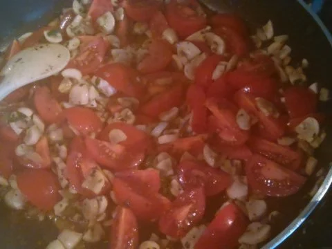 Semmelknödel auf verachteter Gemüsesauce - Rezept - Bild Nr. 3