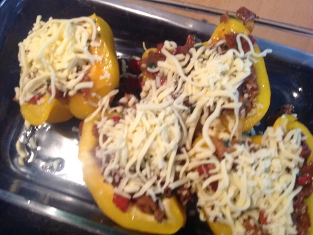 Paprika gefüllt mit Krause Glucke - Rezept - Bild Nr. 5