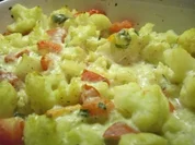 Rezept: Einfaches Blumenkohl-Gemüse-Gratin Einfaches Blumenkohl-Gemüse-Gratin - Rezept