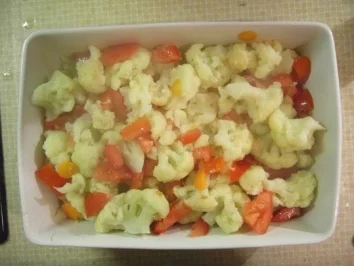 Einfaches Blumenkohl-Gemüse-Gratin - Rezept