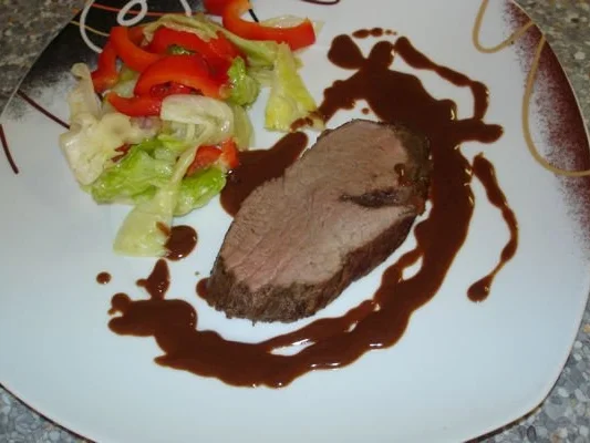 Rinderfilet mit Schoko-Chili-Sauce - Rezept - Bild Nr. 8