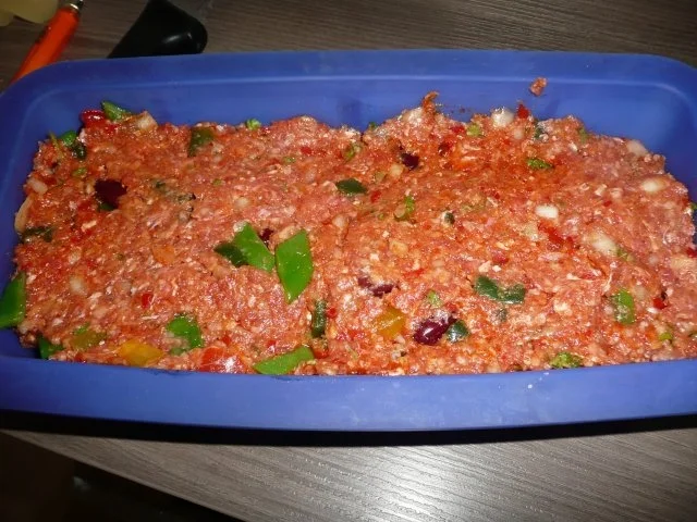 Balkan - Hackbraten zu Kartoffel - Steckrübenstampf + Oktobersalat - Rezept - Bild Nr. 5