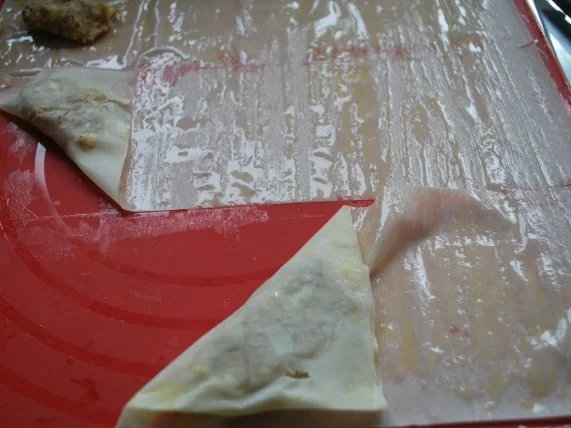 Filo-Dreiecke mit Feta-Feigen-Füllung - Rezept - Bild Nr. 4