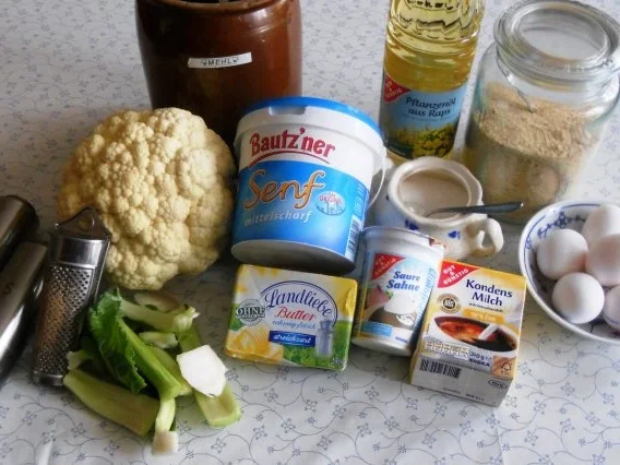 Gebackener Blumenkohl auf Senfbèchamel à la "Oòrndrasch" (Rzpt. um 1980) - Rezept - Bild Nr. 2