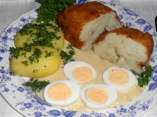 Gebackener Blumenkohl auf Senfbèchamel à la "Oòrndrasch" (Rzpt. um 1980) - Rezept - Bild Nr. 29