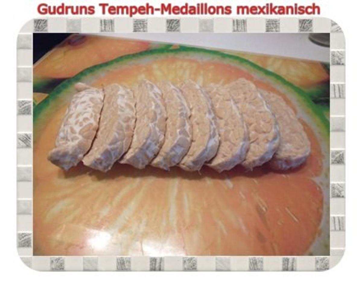 Vegetarisch: Tempeh-Medaillons mit Reis und Lauchsahne - Rezept - Bild Nr. 3