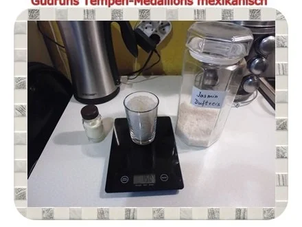 Vegetarisch: Tempeh-Medaillons mit Reis und Lauchsahne - Rezept - Bild Nr. 6