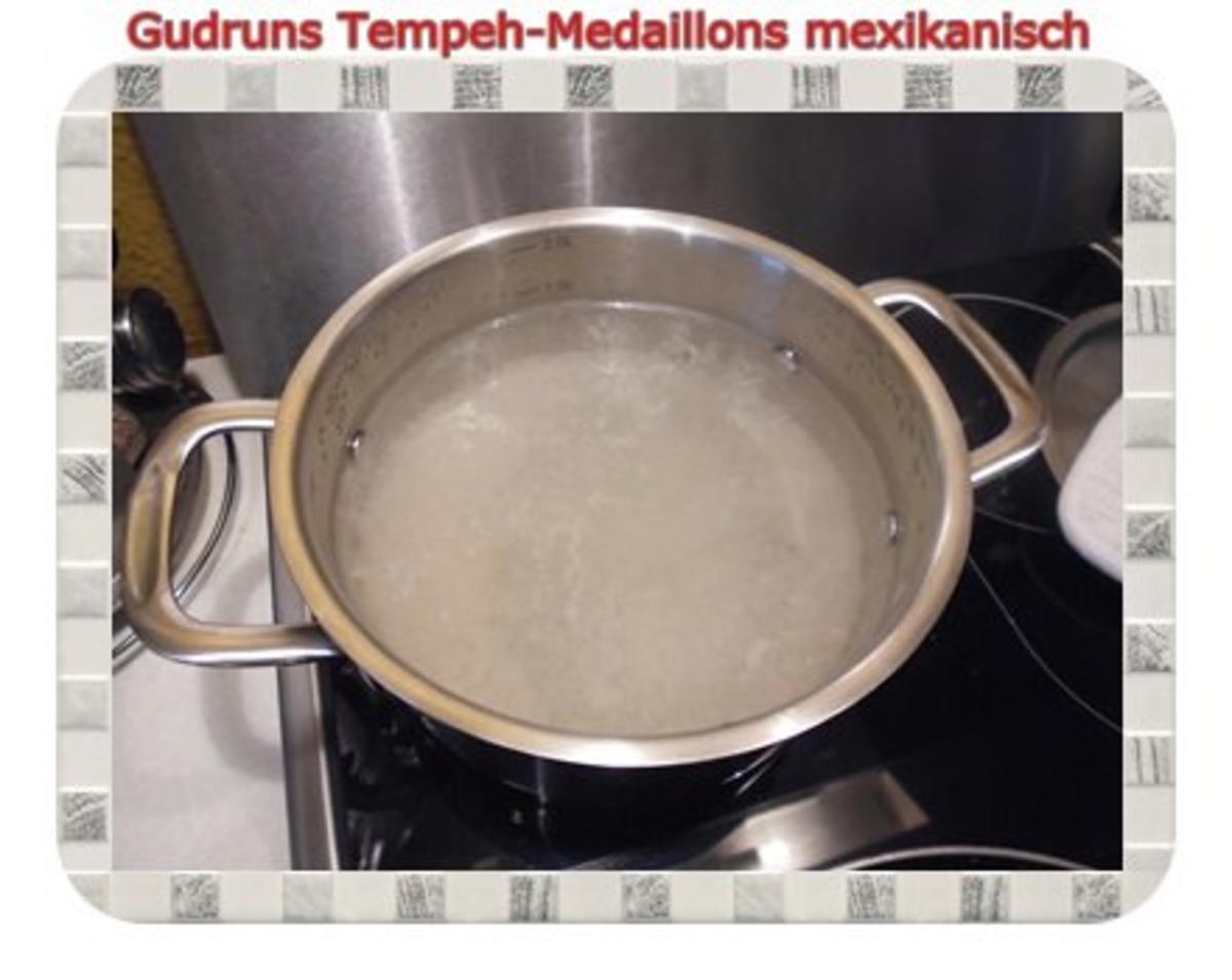 Vegetarisch: Tempeh-Medaillons mit Reis und Lauchsahne - Rezept - Bild Nr. 8
